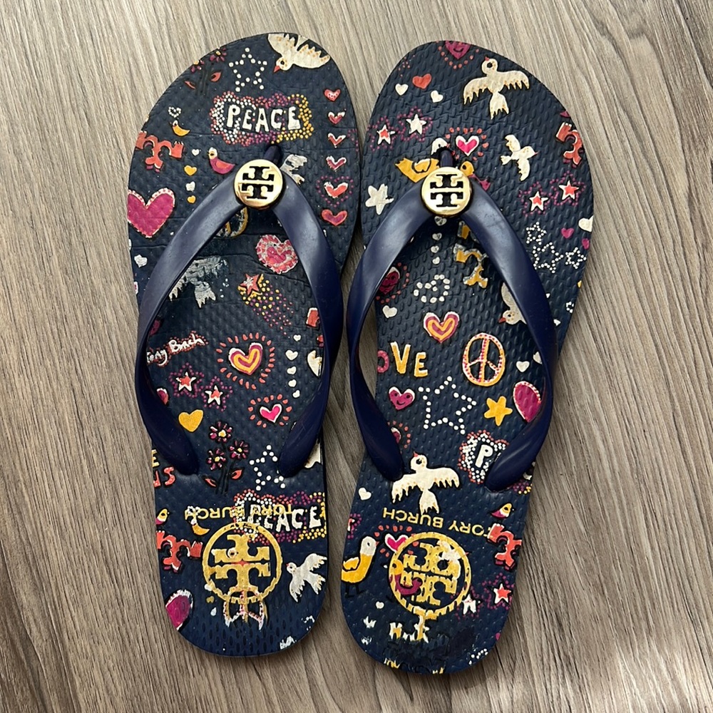 Tory Burch sz 7-7.5 flip flops
